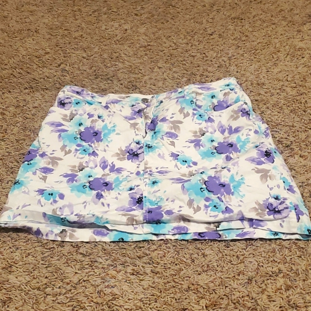 Floral Print Croft & Barrow Classic Fit Skort